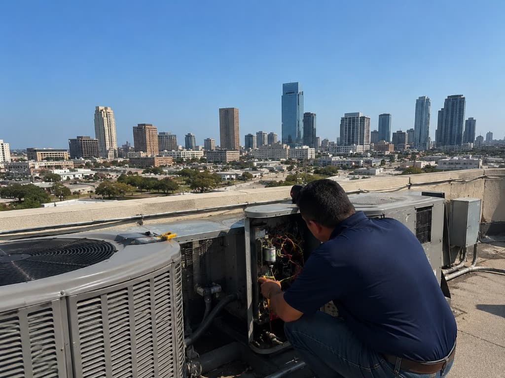 Fort Worth TX heating and cooling service contractor in Tarrant County