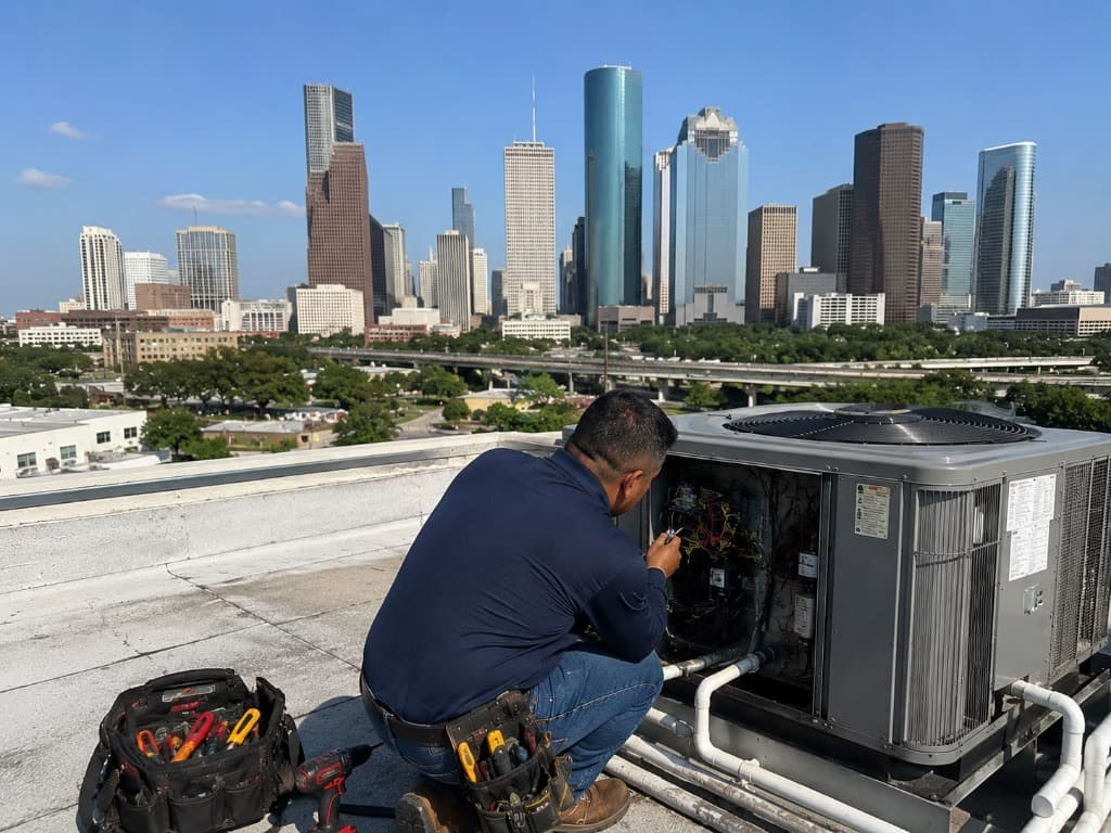 Houston TX air conditioning contractor for cooling and humidity control