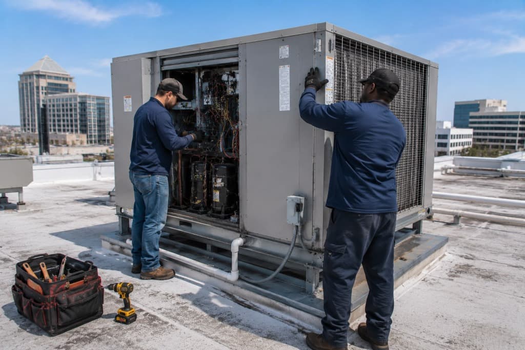 Turnkey Commercial Rooftop HVAC Installation Texas